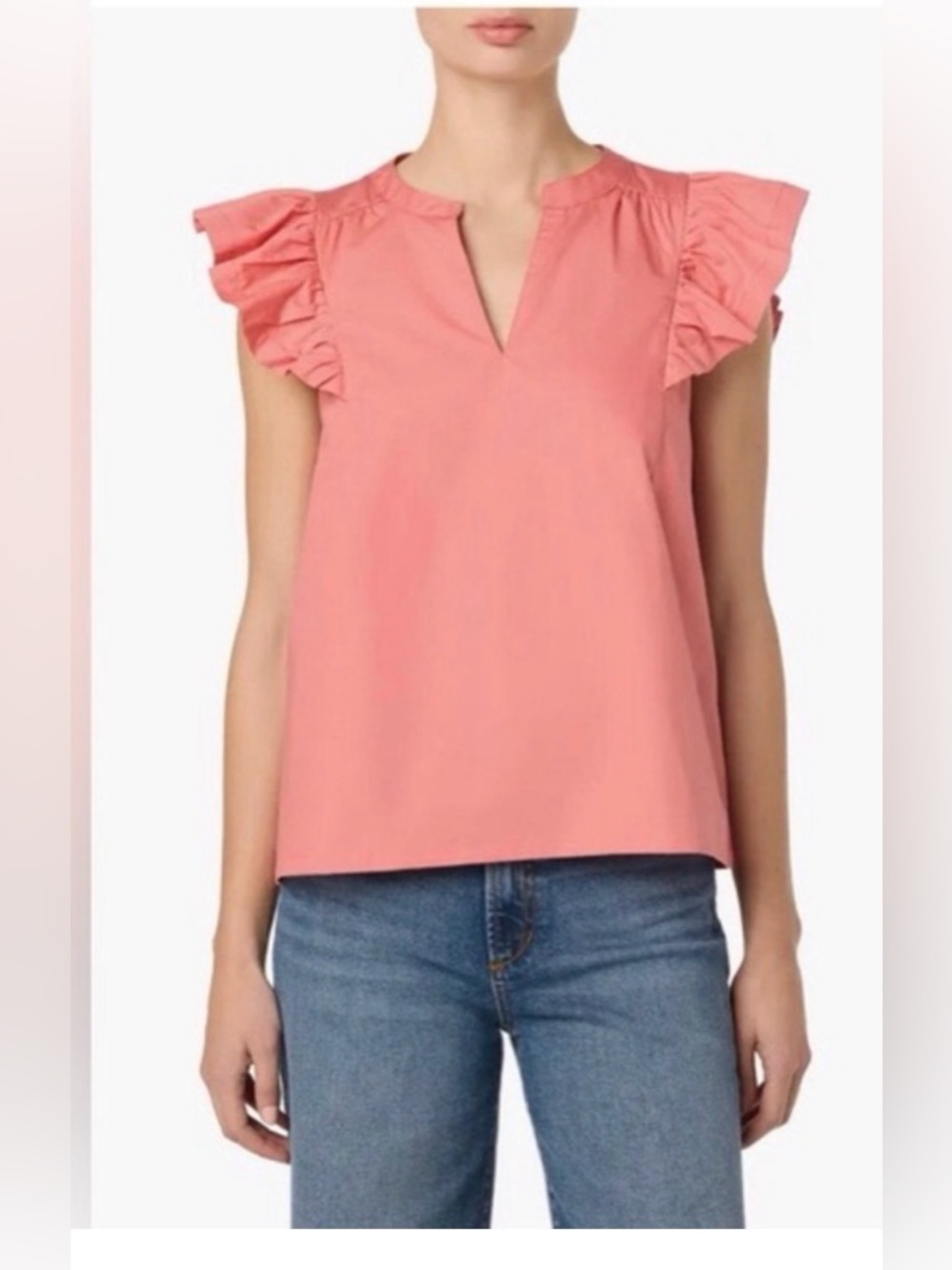 Joes Jeans Women's Coral Ruffle Sleeve Top